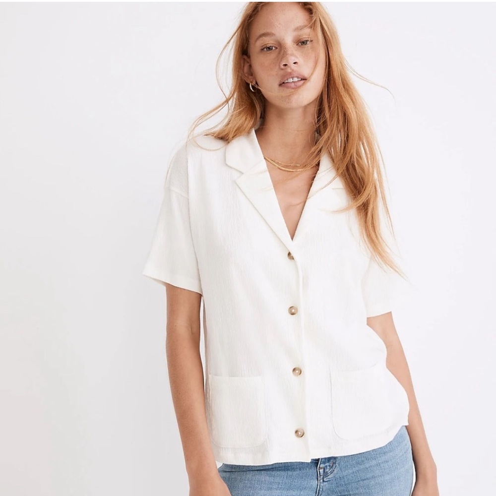 NWT Madewell Lighthouse Knit Button Up